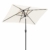 Sekey® 200 × 125 cm Sonnenschirm Marktschirm Gartenschirm Terrassenschirm Sonnenschutz UV 50+ Creme Rechteckig - 1
