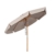 Sekey® Sonnenschirm 300 cm Holz-Sonnenschirm Marktschirm Gartenschirm Terrassenschirm Taupe Rund UV50+ - 1