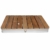 @tec Gartendusche Aussendusche aus massivem Teak-Holz, Mobile Bodendusche Campingdusche, Sauna- & Pool-Dusche mit Bodenplatte für den Garten, Outdoor Shower - eckig 70x55cm - 3