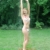 @tec Gartendusche Aussendusche aus massivem Teak-Holz, Mobile Bodendusche Campingdusche, Sauna- & Pool-Dusche mit Bodenplatte für den Garten, Outdoor Shower - eckig 70x55cm - 4