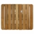 @tec Gartendusche Aussendusche aus massivem Teak-Holz, Mobile Bodendusche Campingdusche, Sauna- & Pool-Dusche mit Bodenplatte für den Garten, Outdoor Shower - eckig 70x55cm - 7