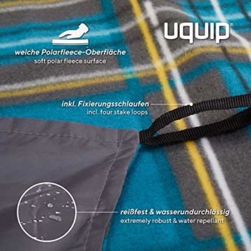 Uquip Große Picknickdecke Scotty XXL aus Polar-Fleece kariert (240 x 200cm) - 2