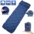Volador Selbstaufblasbare Isomatte, Handpresse Aufblasbare Ultralight Isomatten Camping Schlafmatte, wasserdichte Feuchtigkeitsbeständige Campingmatratze, Luftmatratze kompakte für Outdoor Dunkelblau - 1