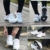 WYEING. Deformation Roller Schuhe Kinder Studenten Roller Schuhe Skateboard Schuhe Skating Outdoor Sports Rollschuhe Lazy Travel,Weiß,33 - 6