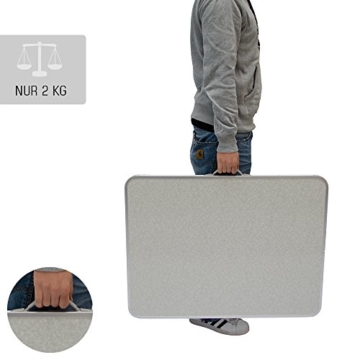 AMANKA Campingtisch 75x50cm - Klapptisch Beistelltisch Falttisch leicht stabil - 3