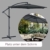 ArtLife Ampelschirm Brazil 350 cm LED-Beleuchtung Solar & Kurbel – UV-Schutz wasserabweisend knickbar – Sonnenschirm Marktschirm – grau - 2