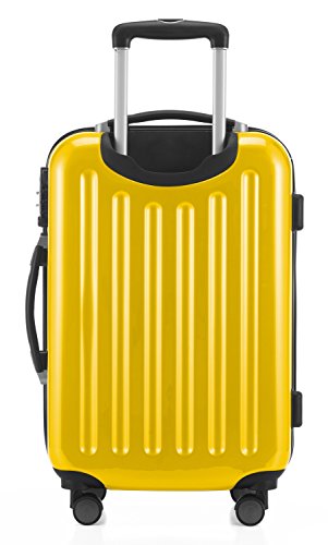 HAUPTSTADTKOFFER - Alex - 2 x Handgepäck Hartschale glänzend, 55 cm, 42 Liter, Gelb-Grün - 4