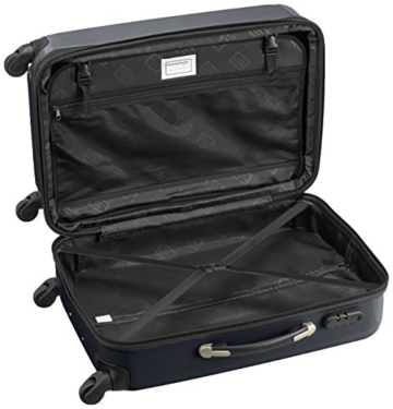 HAUPTSTADTKOFFER - Alex - 2er Koffer-Set Hartschale glänzend, 65 cm + 55 cm, 74 Liter + 42 Liter, Schwarz - 2
