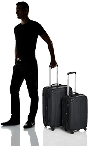 HAUPTSTADTKOFFER - Alex - 2er Kofferset Hartschale glänzend, mittelgrosser Koffer 65 cm + Handgepäck 55 cm, 74 + 42 Liter, TSA - 7