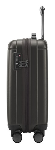 HAUPTSTADTKOFFER - Kotti Matt - Handgepäck Hartschalen-Trolley Bordgepäck Kabinentrolley Erweiterbar, TSA, Doppelrollen, 56 cm, 37 Liter, Graphite - 8
