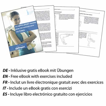 Mikrofaser Handtuch Set - Microfaser Handtücher für Sauna, Fitness, Sport I Strandtuch, Sporthandtuch I 1x XXL(200x90cm) I Hellblau - 9