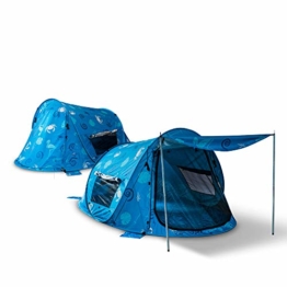 outdoorer Wurf-Strandmuschel zum Verschließen Zack Premium Sealife - verschließbare Strandmuschel, Popup, UV-Schutz 80, Insekten-, Sicht- und Sonnenschutz für die ganze Familie - 1