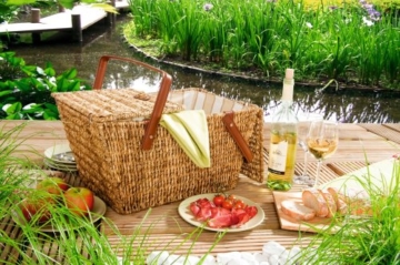 Picknickkorb, honigbraun - 2