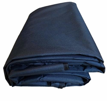 QUICK STAR Ersatzdach Gartenschaukel Universal PASSEND von 110x170cm bis 145x200cm Hollywoodschaukel 3 Sitzer UV 50 Ersatz Bezug Sonnendach Schaukel Blau - 4