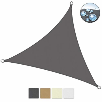 Sol Royal SolVision PS9 - Sonnensegel dreieckig 300x300x300 cm PES Wasserabweisend - Anthrazit - Sonnenschutz UV Schutz - 1