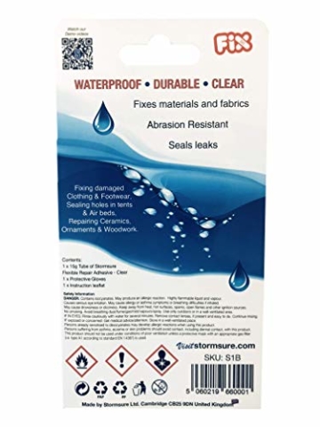 Stormsure Flexibler Reparaturkleber (wasserdichter Kleber) 10x5g - 3