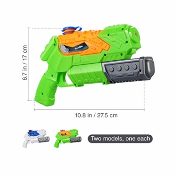 Toyvian Super Soaker Wasserpistolen, Water Soaker Blaster 160CC mit hoher Kapazität und Over 35 Fuß Schießstand, Wasserspiele im Freien Spritzspielzeug für Kinder Erwachsene - 5
