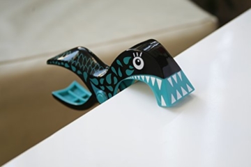 4 Stück Tuuli Beach Towel Clips - Hochwertige Strandtuchklammern im Premium Design (Sharky Türkis/Delphin Blau) - 8