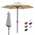 Aly Gartenschirm, 200 cm Rund Sonneschirm Sonnenschutz, Strandtisch Terrassenschirm Mit Nicht Verblassendem Belüftungsdeckel, 8 Stahlrippen - 1