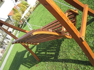 ASS Design Bank aus Holz Lärche für Hollywoodschaukel 2-Sitzer KUREDO (ohne Gestell!!!) von - 4