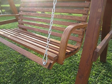 ASS Design Bank aus Holz Lärche für Hollywoodschaukel 2-Sitzer KUREDO (ohne Gestell!!!) von - 6