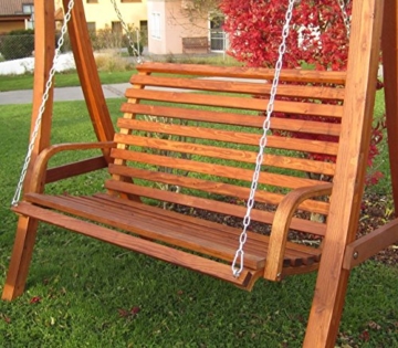 ASS Design Bank aus Holz Lärche für Hollywoodschaukel 2-Sitzer KUREDO (ohne Gestell!!!) von - 7