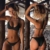BOLANQ Damen tan Thru islamischer dc Baywatch figurschmeichelnder neopren Schwangerschaft XL Cup Teenager Raffinierter 140 modlily Badeanzug sexy Damen Moslem one Shoulder 80e - 3