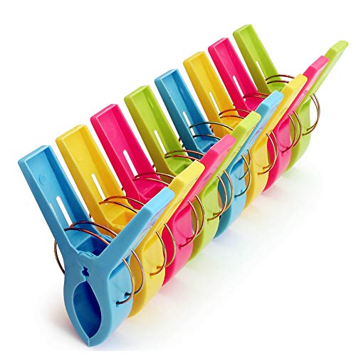 Strandtuch-Clips In Ananas-Design – 4 Stück, Kunststoff, 12 Cm Lang – Halten Handtücher Am Strand, Pool & Garten Fest