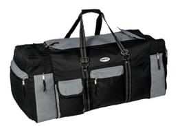 Campito Reisetasche, 80cm lang, 130 Liter, schwarz-grau - 1