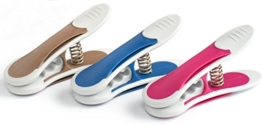 culiclean Maxi Clips (12 Stück, blau-violett-braun) Premium Wäscheklammern für schwere Stücke, starken Wind und vieles mehr - 1
