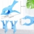 DECARETA 4 Stück Klammern für Strandtuch Große Kunststoff Strandtuchklammern Winddicht Wäscheklammern Blau Strand Handtuch Strandtuch Klammer Clips für Badetücher Strandtücher Sonnenliegen - 2