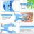 DECARETA 4 Stück Klammern für Strandtuch Große Kunststoff Strandtuchklammern Winddicht Wäscheklammern Blau Strand Handtuch Strandtuch Klammer Clips für Badetücher Strandtücher Sonnenliegen - 3