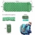 Deeplee Isomatte Camping, Ultraleichte Luftmatratze Schlafmatte Eingebaute Presspumpe, Aufblasbare Isomatte kompakte für Outdoor,wasserdichte für Wandern,Backpacking,Camping,Strand(Grün) - 2