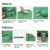 Deeplee Isomatte Camping, Ultraleichte Luftmatratze Schlafmatte Eingebaute Presspumpe, Aufblasbare Isomatte kompakte für Outdoor,wasserdichte für Wandern,Backpacking,Camping,Strand(Grün) - 4