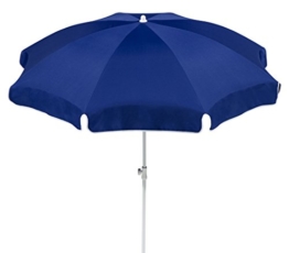 Dehner Gute Wahl Sonnenschirm Saturn, Ø 200 cm, Höhe 180 cm, Polyester, blau - 1