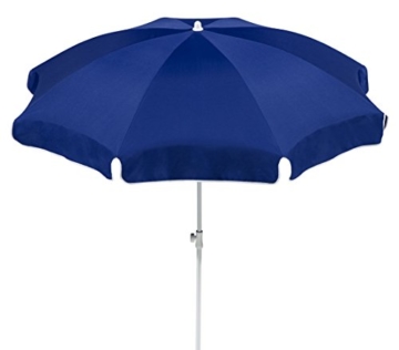 Dehner Gute Wahl Sonnenschirm Saturn, Ø 200 cm, Höhe 180 cm, Polyester, blau - 1
