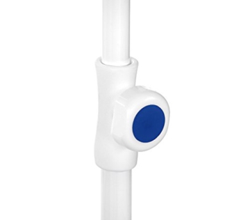 Dehner Gute Wahl Sonnenschirm Saturn, Ø 200 cm, Höhe 180 cm, Polyester, blau - 3