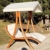 Design Hollywoodliege Doppelliege Hollywoodschaukel Aruba/Macao aus Holz Lärche mit Dach von AS-S, Farbe:Aruba - 6