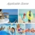 DQM 3 STÜCKE Schwimmbad Float Wasser Stuhl, Erwachsene Schwimmbett, Erwachsene Kinderschwimmausrüstung, Big Auftrieb Schaumstock, Strand - 3