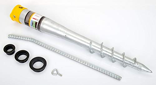 VidaXL Schirmständer Aus Verzinktem Stahl – 55 Cm, Mit 5 Adaptern, Für Sonnenschirme Bis Ø 55,7 Mm