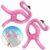 FAVENGO 2 Stück Handtuchklemmen Flamingo Strandtuchklammern Groß Handtuchclips Strand Badetuchklammern Neuheit Boca Clips Strandtuch Tragbar Wäscheklammern Kunststoff für Tuch Kleid Sonnenlieg Urlaub - 1