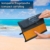 Fit-Flip Strandhandtuch XXL 160x80cm / Orange - Dunkelgrau gestreift- mikrofaser Strandtuch, Handtuch mit aufhänger, mikrofaser handtücher groß - 4