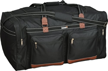 Foolsgold Extra große 120L Reisetasche Holdall Tasche Schwarz - 1