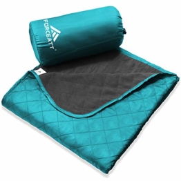 Forceatt Picknickdecke wasserdichte, Outdoor Picknick Decke 140cm * 200cm, Schnelltrocknend und Leicht zu Reinigen, Sehr Geeignet für Camping, Outdoor, Picknick, Yoga, Reisen - 1