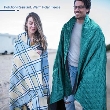 Forceatt Picknickdecke wasserdichte, Outdoor Picknick Decke 140cm * 200cm, Schnelltrocknend und Leicht zu Reinigen, Sehr Geeignet für Camping, Outdoor, Picknick, Yoga, Reisen - 6