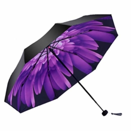 GFYS1201 Taschenschirm Doppel-Sonnenschirme, Sonnenschutz-UV-Sonnenschirme Doppelnutzung Der Koksfaltung Sunny Und Rain Doppeltem Verwendungszweck Verbessert (Color : E) - 1