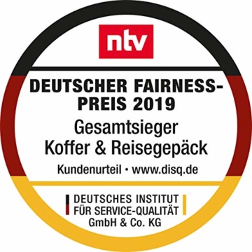 HAUPTSTADTKOFFER- TXL - leichtes Handgepäck mit Laptoptasche, Hartschalentrolley aus robustem Polypropylen, Business Trolley 55 cm, 40 L,TSA-Schloss, Schwarz - 2
