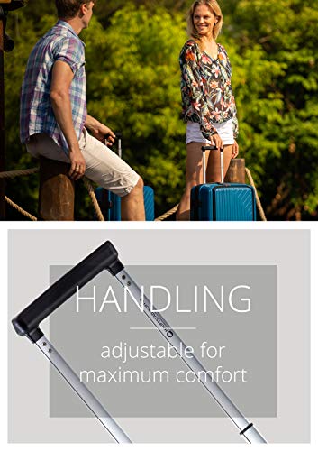 HAUPTSTADTKOFFER- TXL - leichtes Handgepäck mit Laptoptasche, Hartschalentrolley aus robustem Polypropylen, Business Trolley 55 cm, 40 L,TSA-Schloss, Schwarz - 4