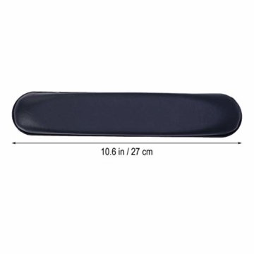 HEALLILY 2er Rollstuhl Armlehnenpolsterbezüge Leder Stuhl gepolsterte Armpolster - 27 x 5 x 3 cm - 2