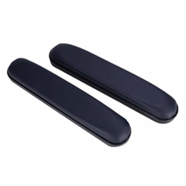 HEALLILY 2er Rollstuhl Armlehnenpolsterbezüge Leder Stuhl gepolsterte Armpolster - 27 x 5 x 3 cm - 1